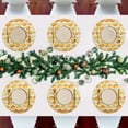 thumbnail image 7 of Ryvnso Honey Round Plate Mats Dining Table Placemat Set of 4 for Holiday Decoration, 7 of 7