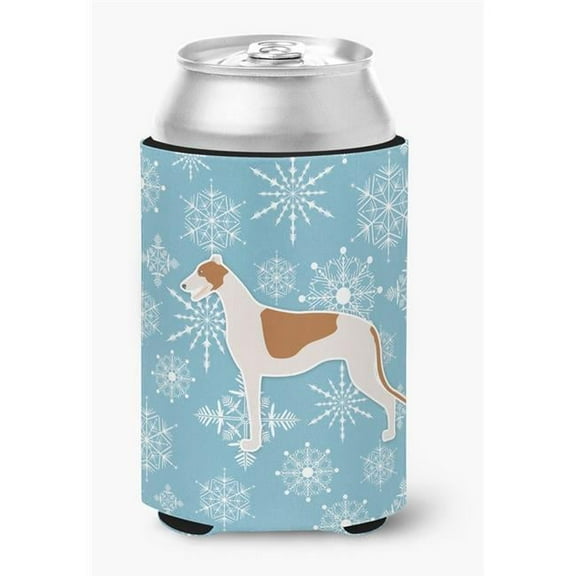 Winter Snowflake Greyhound Can or Bottle Hugger