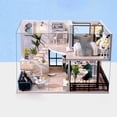 thumbnail image 4 of DIY Mini casa de muñecas Kit 3D de madera de dos pisos Loft Manual de montaje de juguete, 4 of 8
