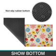 thumbnail image 6 of Pioneer Flower Floral Print Pattern Kitchen Rugs Sets Of 2, Anti Fatigue Non Slip Washable Floor Mats for Kitchen Sink Laundry, 17X30 Inch + 17X47 Inch, 6 of 6