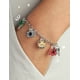 thumbnail image 2 of Pulsera artesanal DtMF 5 dijes, 2 of 7