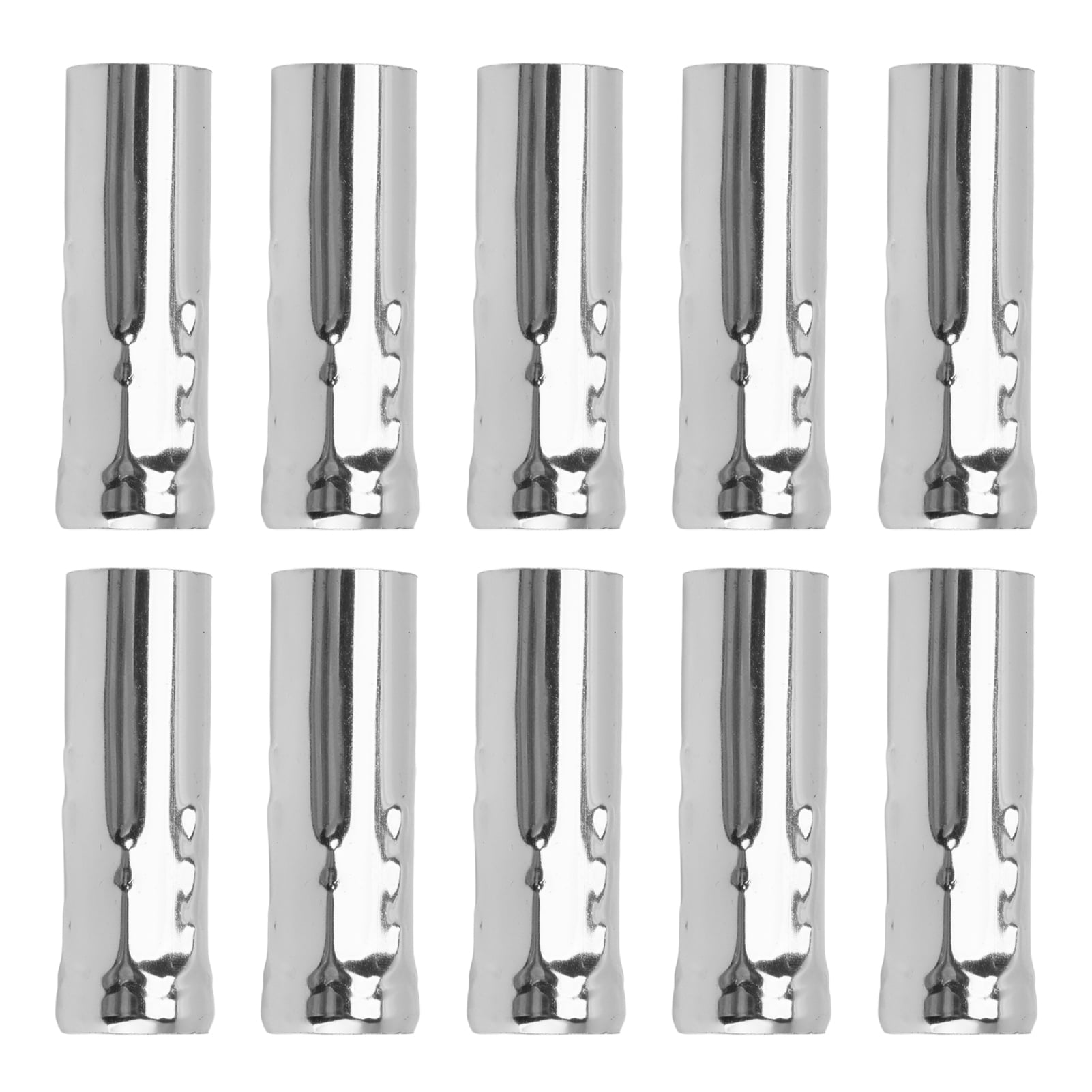 Oubit Candle Lamp Base Tube,10Pcs E14 Metal Tube Lighting Accessories Lamp Holder Sleeve Time-Tested Durability