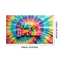 thumbnail image 2 of Colorful Theme Happy Birthday Banner Decorative Design for Kids Party Celebration Decoration, 2 of 7