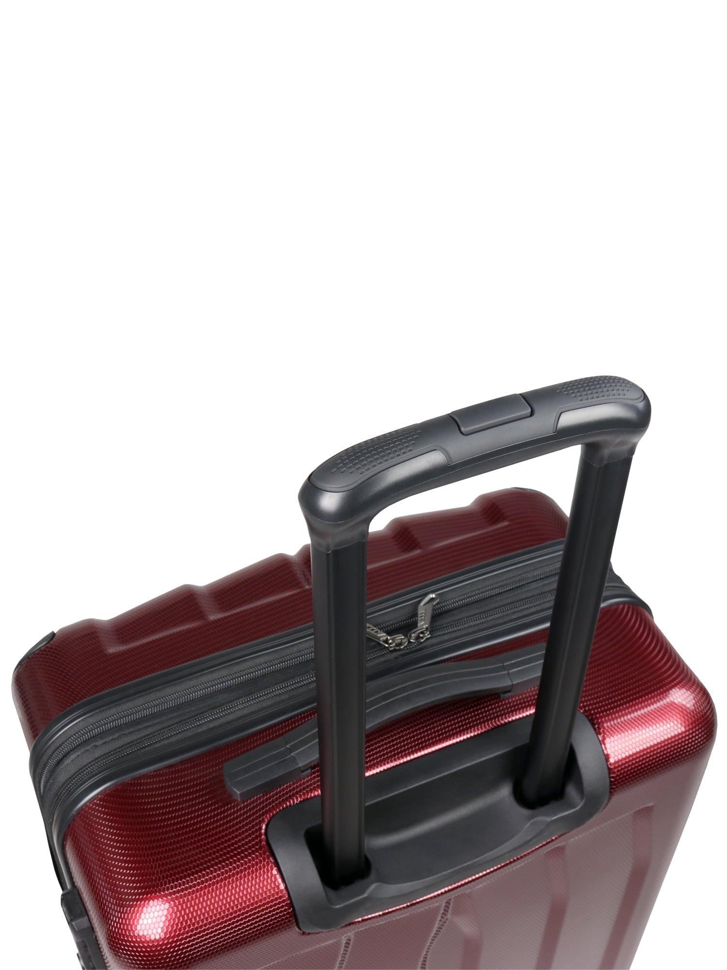 MiUSA 20" Hard Side Polycarbonate Luggage w/ 4x4 Spinner Wheels, Red