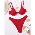 thumbnail image 5 of Maillot de Bain Deux Pièces pour Femmes, Bikini Triangle et String à Nouer sur le Côté, 5 of 5