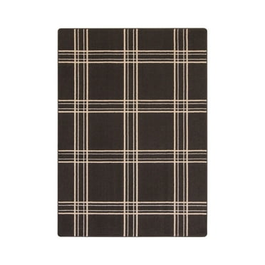 Joy Carpets 2029B-04 3 ft. 10 in. x 5 ft. 4 in. Broadfield Area Rug  Espresso