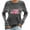 Gray, variant on Womens Slogan Sweatshirt Long Sleeve Round Neck Design Soft Fabric Comfortable Silhouette for Daily Use Pink M