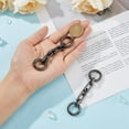 thumbnail image 3 of 1Box 2Pcs 2.91 Inches Purse Strap Extender Women Bag Chain Extender Bag Replacement Chain Gunmetal Alloy Material with Clasps for Handbags Shoulder Bag Purses, 3 of 9