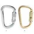 thumbnail image 1 of Climbing Carabiner Professional Simple Load-bearing Safety Lock Firm Automatic Safe Lock Quickdraw Tool Rope Clip for Protection Silver, 1 of 9