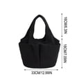 thumbnail image 3 of Striped Corduroy Diaper Bag Tote Large Capacity Shoulder Handbag for Moms Strolling and Daily Commute, 3 of 6