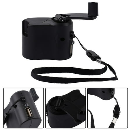 

RANMEI 1PCS USB Hand Crank Charger Generator Manual Dynamo Mobile Emergency Charge