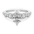 thumbnail image 4 of IGI Certified 4 Carat Marquise Shape Lab Grown Diamond Engagement Ring | 14K White Gold | Frances Side Stone Diamond Ring | FG-VS1-VS2 Quality Friendly Diamonds, 4 of 6