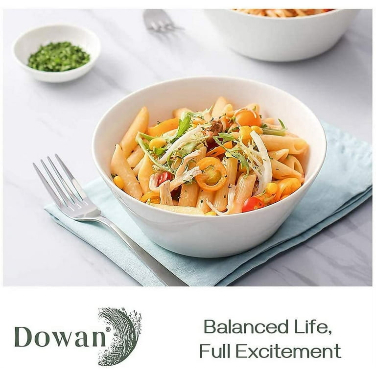 DOWAN Mixing Bowls with Lids, Ceramic Serving Bowls Set, Soup Bowls with  Lids, Food Storage Containers, Mason Prep Bowls for Party, 64/32/24/12  Ounce