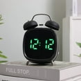 thumbnail image 2 of Despertador Creative de metal con doble campana con pantalla LED de 12 x 8 x 18 cm, 2 of 2