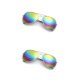 thumbnail image 1 of Qarigey Gafas de sol Moda de alto rango Visión de alta definición Resistente a los golpes Gafas redondas de nuevo estilo Oro + multicolor Oro + Multicolor 2Conjunto, 1 of 6