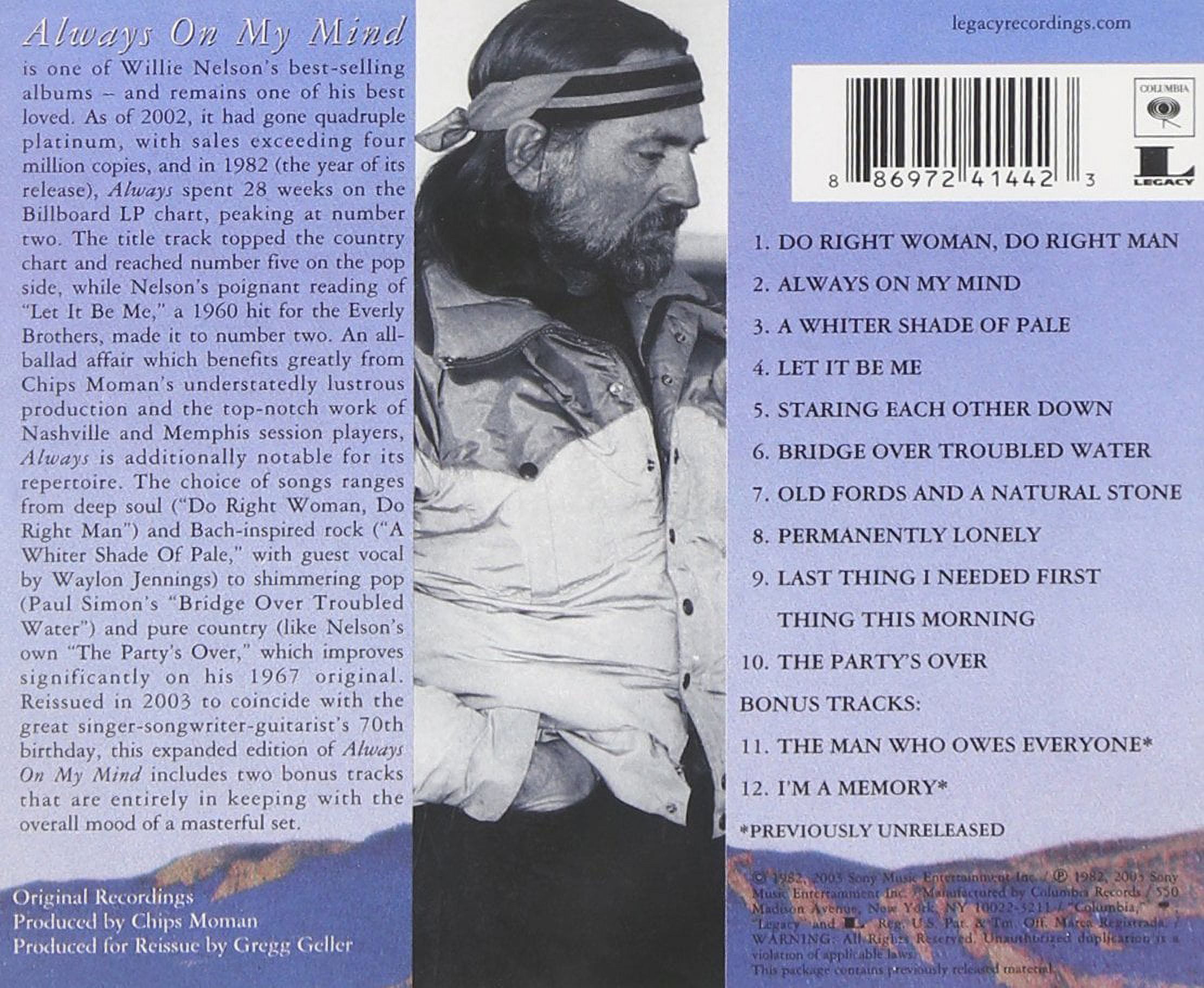 Willie Nelson - Always On My Mind - Music & Performance - CD
