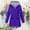 Purple, variant on Lenago Rain Jacket Women Plus Size Solid Color Outdoor Hooded Windproof with Pocket Loose Rain Jacket Windbreaker Coat