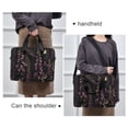 thumbnail image 6 of FORMRS 16" Laptop Bag Carrying Sleeve Case with Handle Travel Shoulder Briefcase, Dark Gothic Floral, 6 of 8