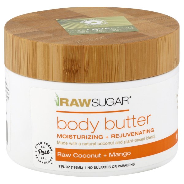 Raw Sugar Body Butter Raw Coconut And Mango - Walmart.com - Walmart.com