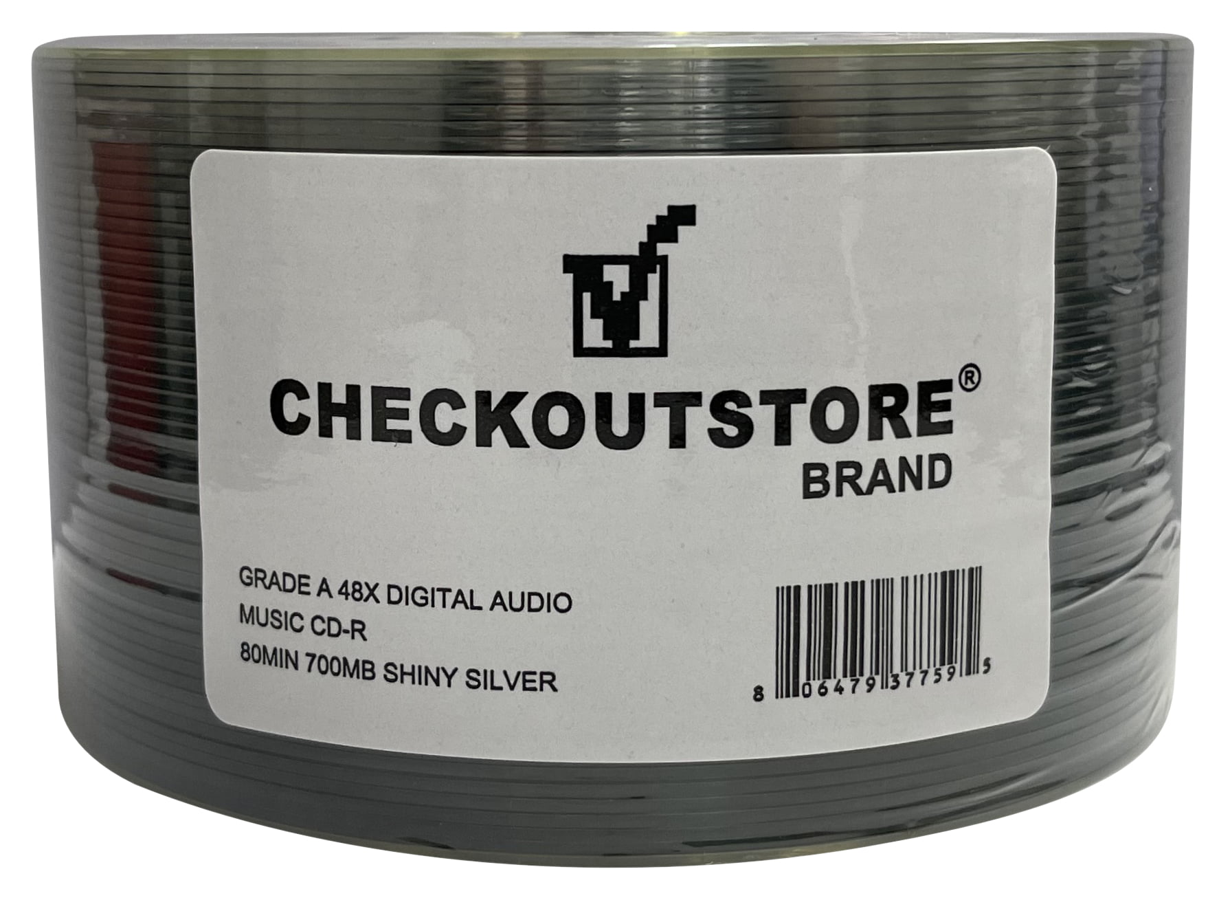 CheckOutStore 100 Grade A 48x Digital Audio Music CD-R 80min 700MB