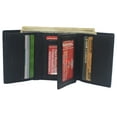 thumbnail image 2 of Marshal Men's RFID Blocking Full Grain Leather 2 ID Windows Trifold Wallet, 2 of 23