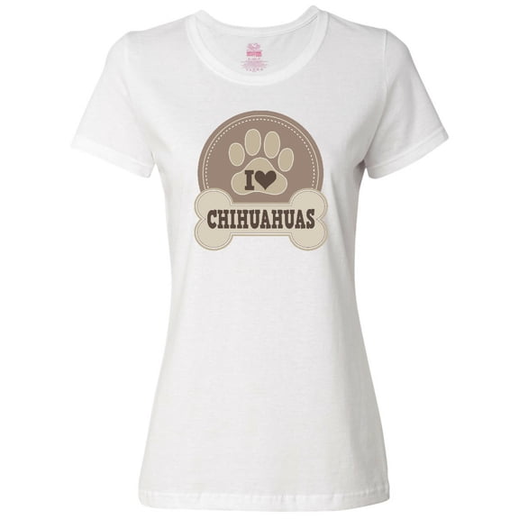 Inktastic I Love My Chihuahua Dog Women's T-Shirt