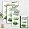 thumbnail image 4 of Designart 'Golden Green Abstract Clouds II' Modern Framed Canvas Wall Art Print, 4 of 5