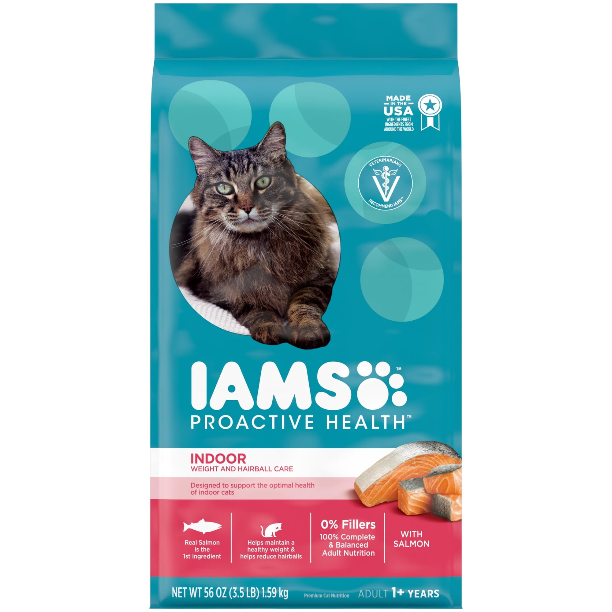Iams Proactive Health Salmon Dry Cat Food, 3.5 lb Bag