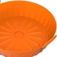thumbnail image 3 of Cesta de silicona para freidora de aire, bandeja para hornear horno con aislamiento térmico para cocina (naranja) Ehuebsd Libre de BPA, 3 of 7