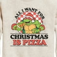 thumbnail image 3 of Teenage Muntant Ninja Turtles - All I Want For Christmas  - Toddler And Youth Crewneck Fleece Sweatshirt, 3 of 5