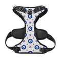 thumbnail image 3 of TEQUAN Small Dog Harness with Leash, Mystic Blue Amulet Evil Eyes Prints Reflective No Pull Adjustable Pet Vest (S), 3 of 7