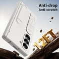 thumbnail image 6 of ELEHOLD Case for Samsung Galaxy Z Fold 6, Anti-Drop Thin Hinge Protection Screen Protector Case with Strap & Kickstand,White, 6 of 7