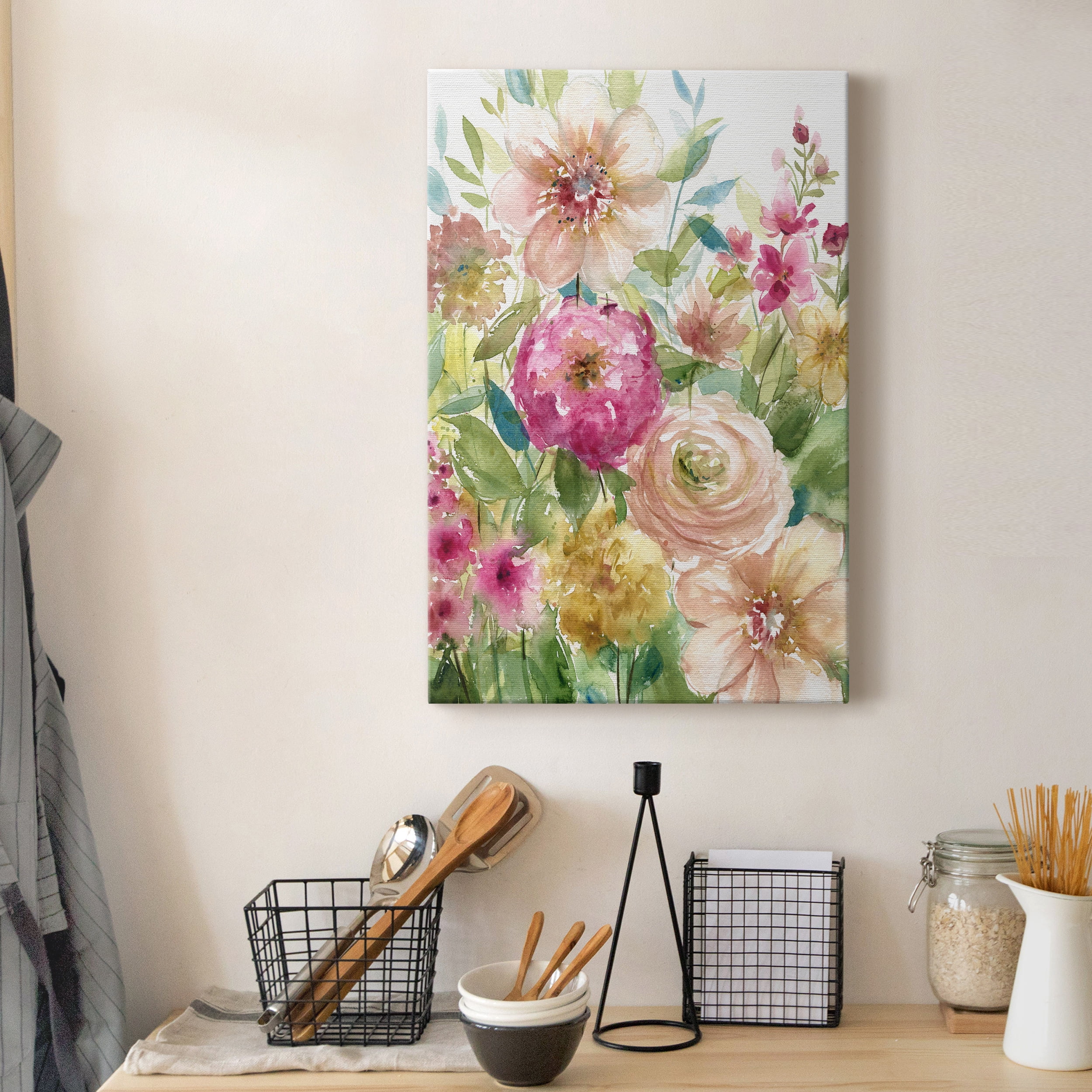 Jardin de Fleurs Premium Gallery Wrapped Canvas - Ready to Hang - 18 x 27
