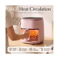 thumbnail image 6 of Willow Kitchen 5Qt Glass Air Fryer, Shell Pink – Non-Toxic Digital Air Fryer, Precision Touch Screen, 5 Cooking Presets, Keep Warm Function, Even Crisp Tech, 1500W Small Air Fryer, 6 of 10