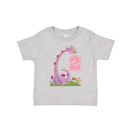 

Inktastic 2nd Birthday Dragon 2 Year Old Girl Gift Toddler Toddler Girl T-Shirt