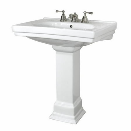 Foremost Structure Bathroom Sink and Pedestal Set - Walmart.com