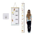 thumbnail image 4 of TIELUTT Growth Chart For Kids Canvas Height Chart Ruler Removable Hanging Wall Ruler Measurement Corner Fence Post Bracket Woodworking Punch Locator 4ft Metal Fence Post Survey Marker T Posts for Fen, 4 of 6