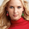 thumbnail image 3 of SUSHANG Christmas Earrings Christmas Tree Bell Earrings Christmas Creative Holiday Party Earrings Jewelry Hoop Earrings Women, 3 of 3