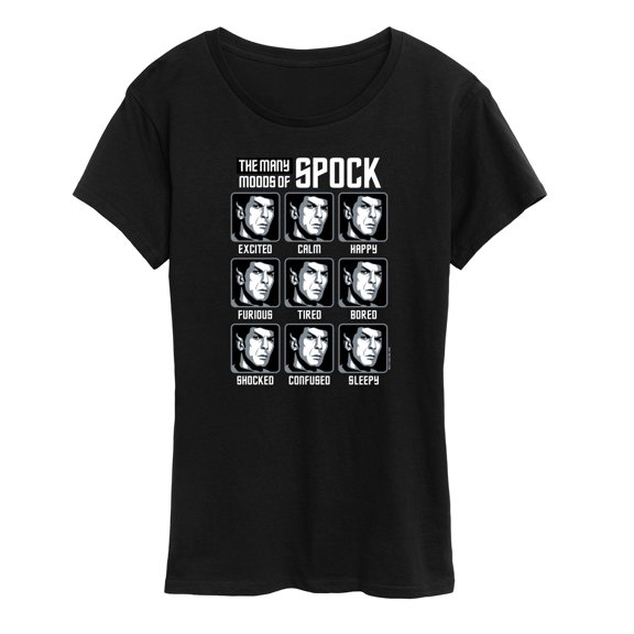 Star Trek - Spock Moods - Women's Short Sleeve Graphic T-Shirt