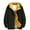 Black, variant on Men's Spring Autumn Hooded Jacket, Breathable Outwear, Patchwork Color Streetwear, Comfortable Casual Clothing, Sports Windbreaker Yellow M