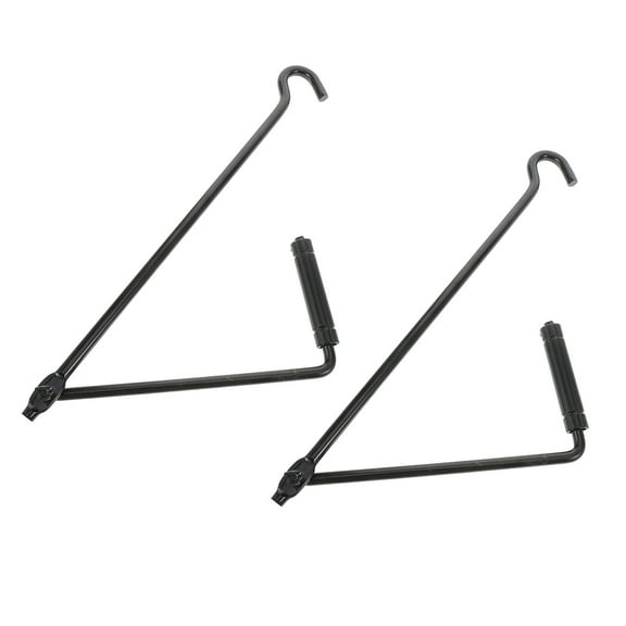 OUNONA 2pcs Automotive Jack Part Trailer Jack Metal Handle Extension Replacement Lift Jack Handle Rv Accessory Jack Crank For Truck