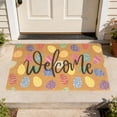 thumbnail image 6 of Hxlamzoo Easter Welcome Mat Absorbent Quick-Dry Non-Slip Waterproof Doormat with Buuny & Eggs Design for Front Door Porch Entryway Spring Home Decor, 6 of 6