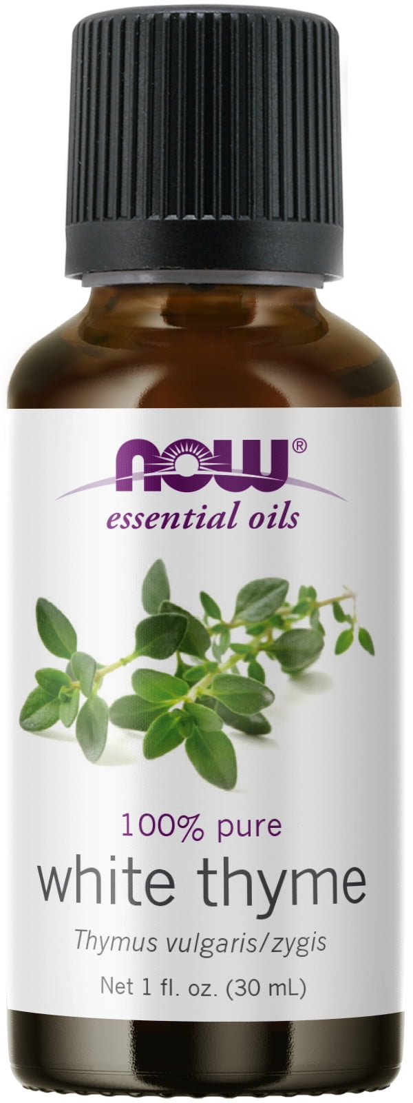 NOW Essential Oils, White Thyme Oil, Empowering Aromatherapy Scent