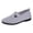 Gray, variant on Willtoo Orthopedic Casual Shoes for Women Tennis Shoes Wide Width Non Slip Slip on Business Casual Shoes Knitted Mesh Stretch Soft 2026 New Foam Shoes