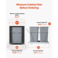 thumbnail image 4 of 35 Quart Double Pullout Trash Can Under Sink Heavy Duty Metal Sliding System Kitchen Cabinet Waste Recycling Bin, 4 of 7