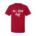 thumbnail image 2 of Wild Bobby, Live What You Love Nurse Life, Inspirational/Christian, Men's Graphic Tees, Red, Large, 2 of 3