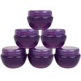 thumbnail image 4 of Beauticom 72 Jars Round Oval Plastic Container Jars with Inner and Lid (Purple), 4 of 6