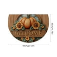 thumbnail image 3 of HomeKingdee Fall Thanksgiving Pumpkin Half Round Door Mat, Non-Slip Welcome Indoor Entrance Way Rug Semi Circle Front Doormats Washable Floor Mat, Outdoor Rugs, 3 of 6