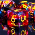 thumbnail image 2 of shiyou-Beholder'S Eye DND Dice- Dragon Eye Liquid Core Sharp Edge Handmade Dice Set for Dungeons and Dragons Ttrpg, Multi-Sided RPG Polyhedral Resin Roleplaying(Blue Red, 2 of 4