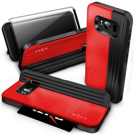 Galaxy Note 8 / S8 / S8 Plus Case, Zizo Retro Wallet Case w/ Screen